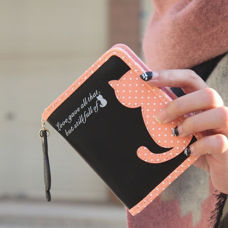 Cute Cat Printed Wallet