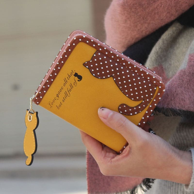 Cute Cat Printed Wallet