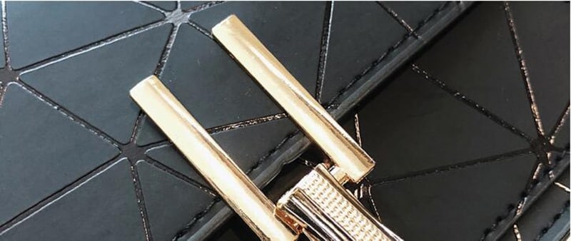 Geometric Patterned Messenger Bag