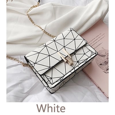 Geometric Patterned Messenger Bag