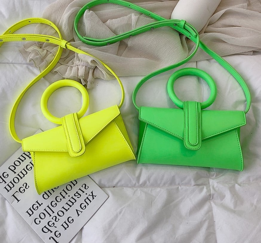 Fluorescent Color Mini  Crossbody Bag