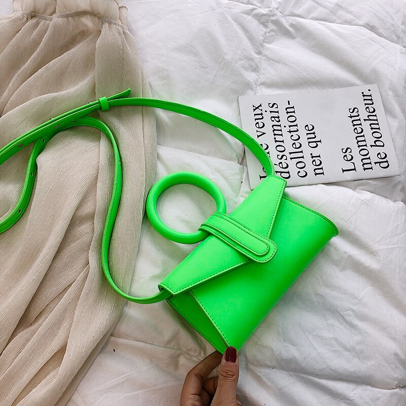 Fluorescent Color Mini  Crossbody Bag