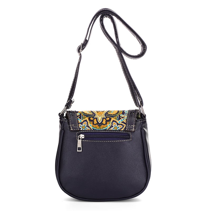 Boho Crossbody Bag with Decorative Tassel