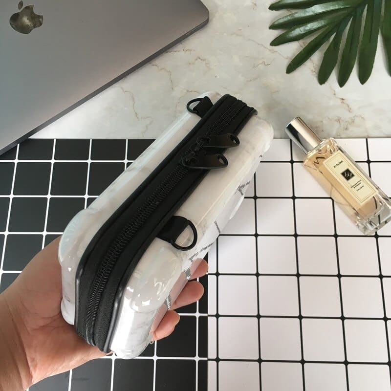 Marble Patterned Mini Shoulder Bag