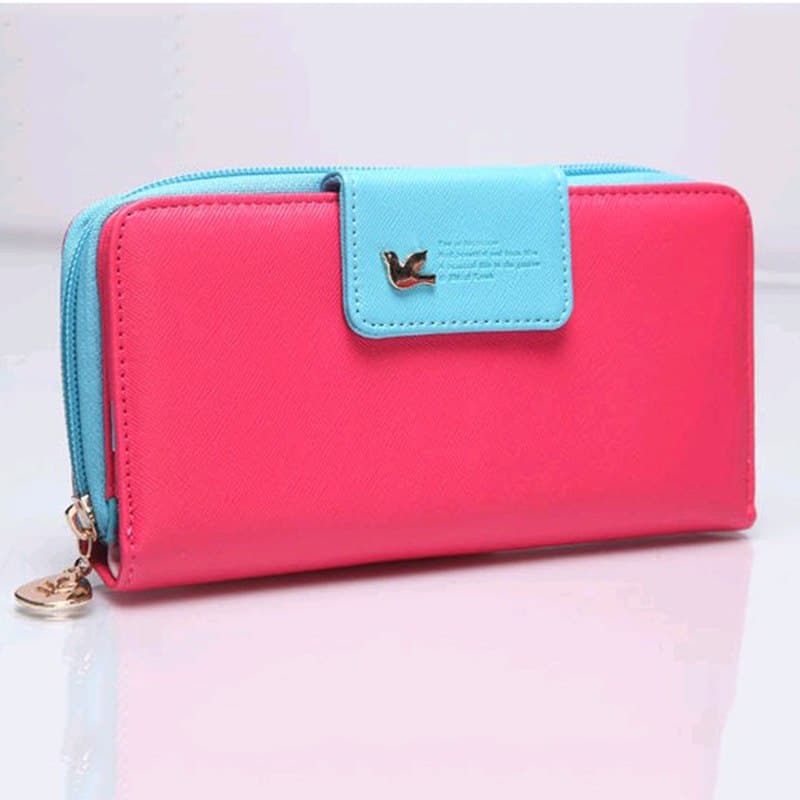 Fashionable Faux Leather Wallet with Credit Card Holder