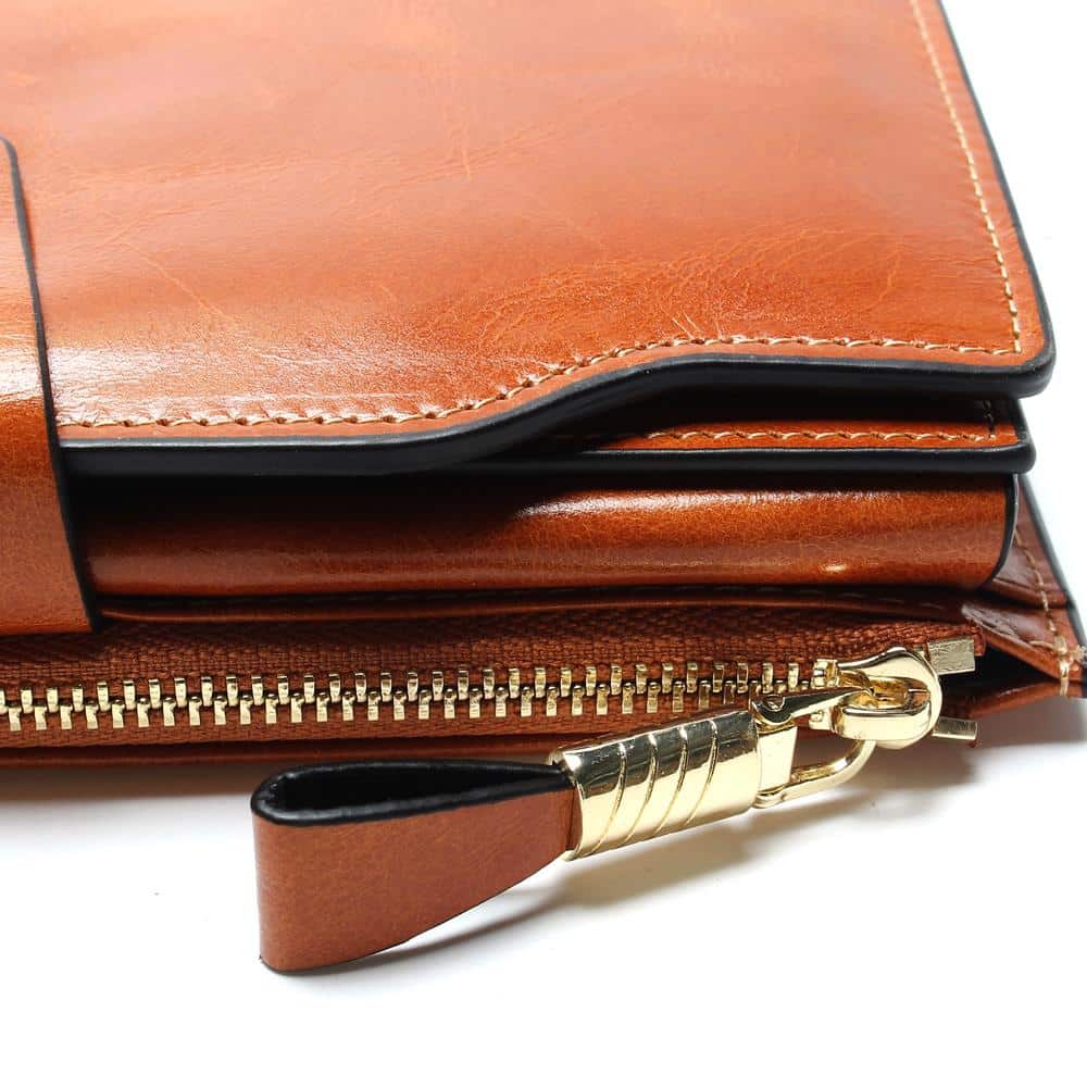 Leather Long Wallet