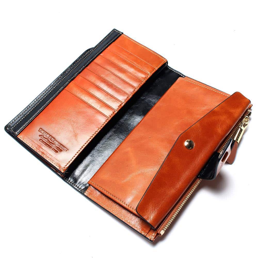 Leather Long Wallet