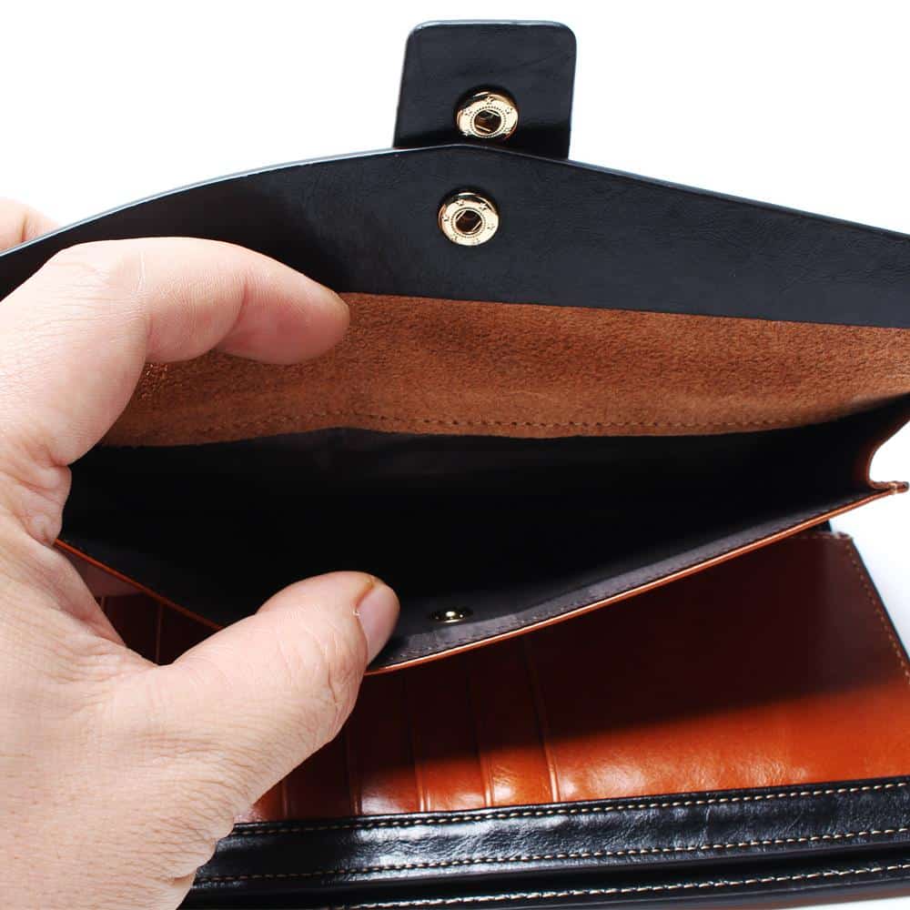 Leather Long Wallet