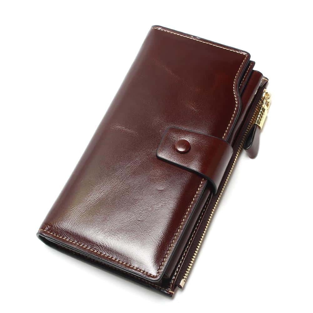 Leather Long Wallet
