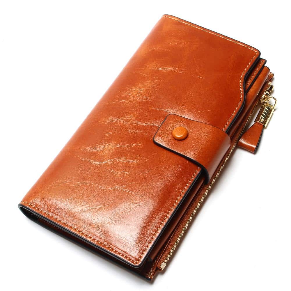 Leather Long Wallet