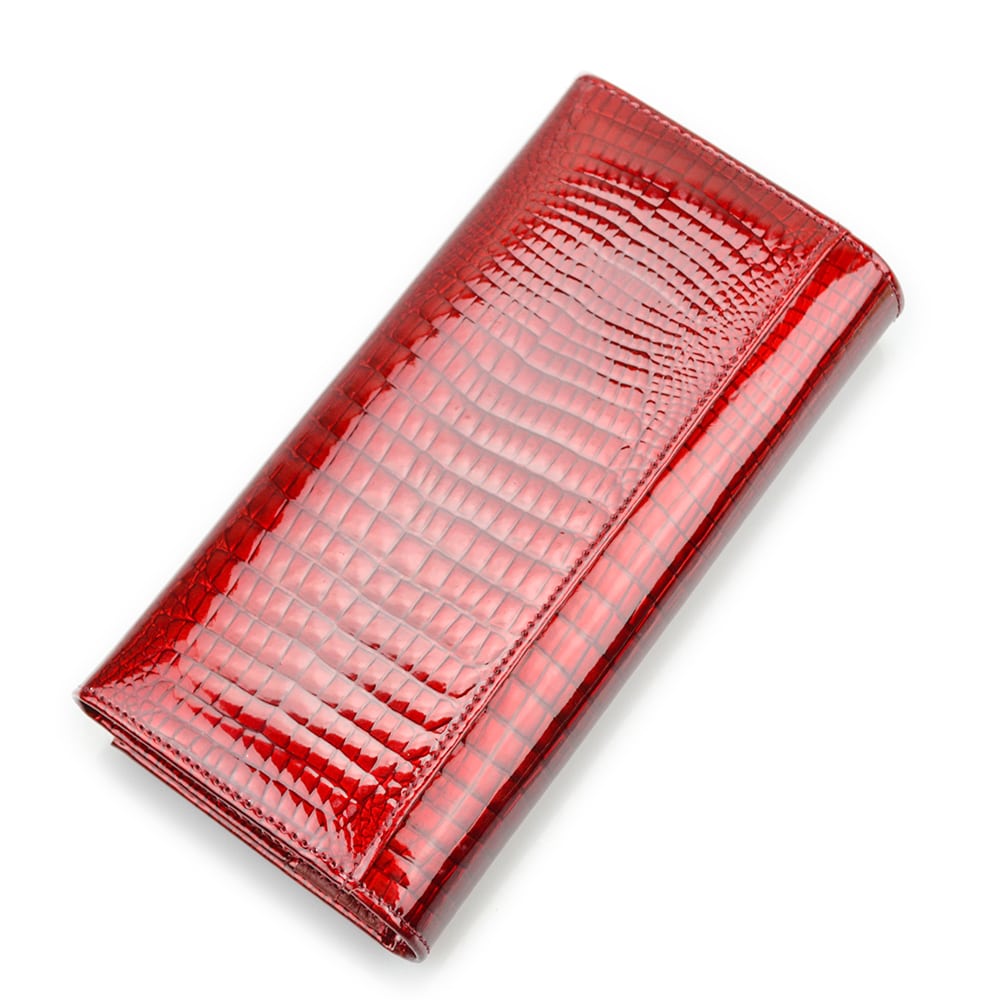 Stylish Long Patent Leather Wallet