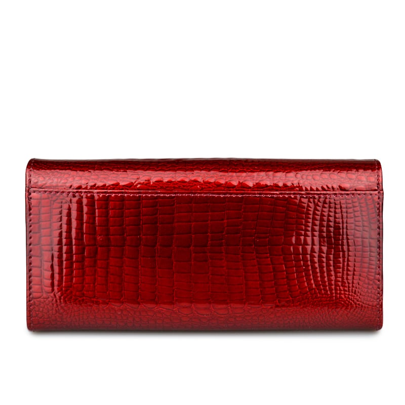 Stylish Long Patent Leather Wallet