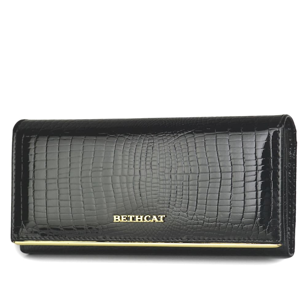 Stylish Long Patent Leather Wallet