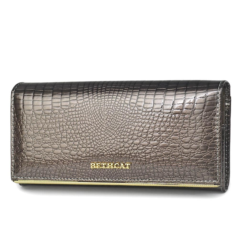 Stylish Long Patent Leather Wallet