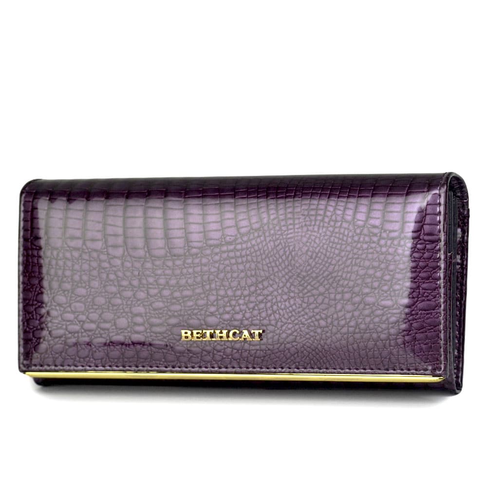 Stylish Long Patent Leather Wallet