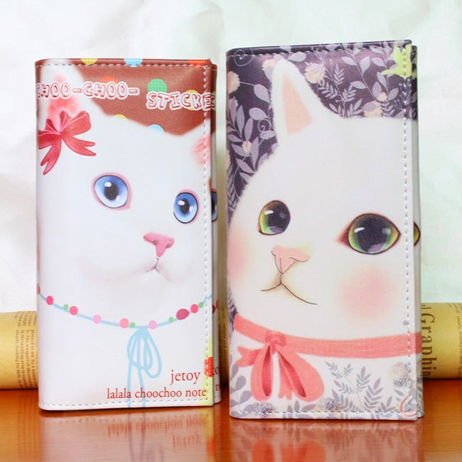 Soft Cat Printed Long Wallets
