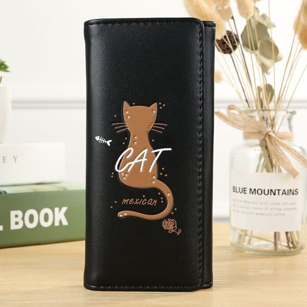 Soft Cat Printed Long Wallets