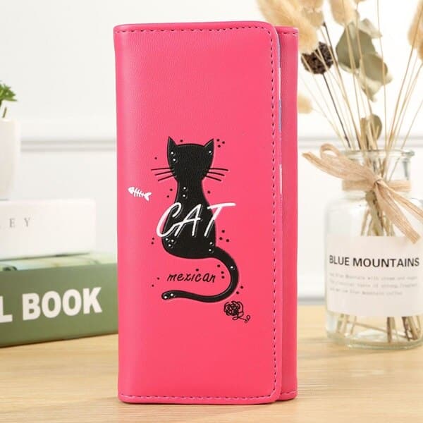 Soft Cat Printed Long Wallets