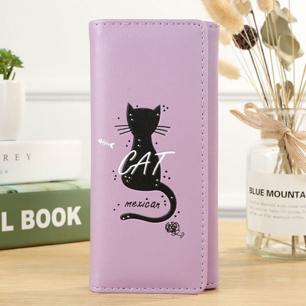 Soft Cat Printed Long Wallets