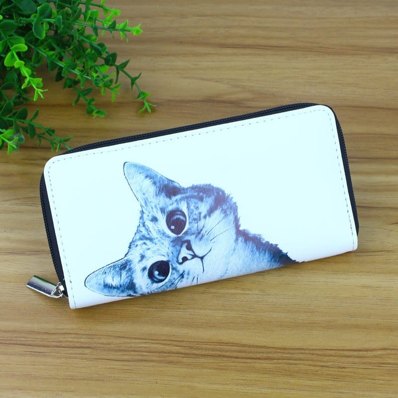 Soft Cat Printed Long Wallets