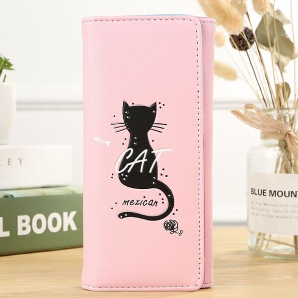 Soft Cat Printed Long Wallets