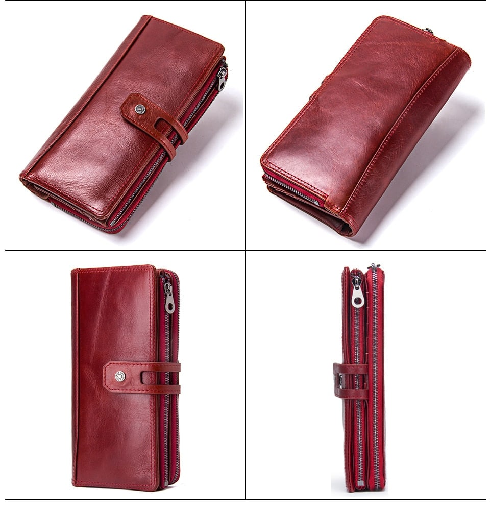 Spacious Genuine Leather Wallet for Women