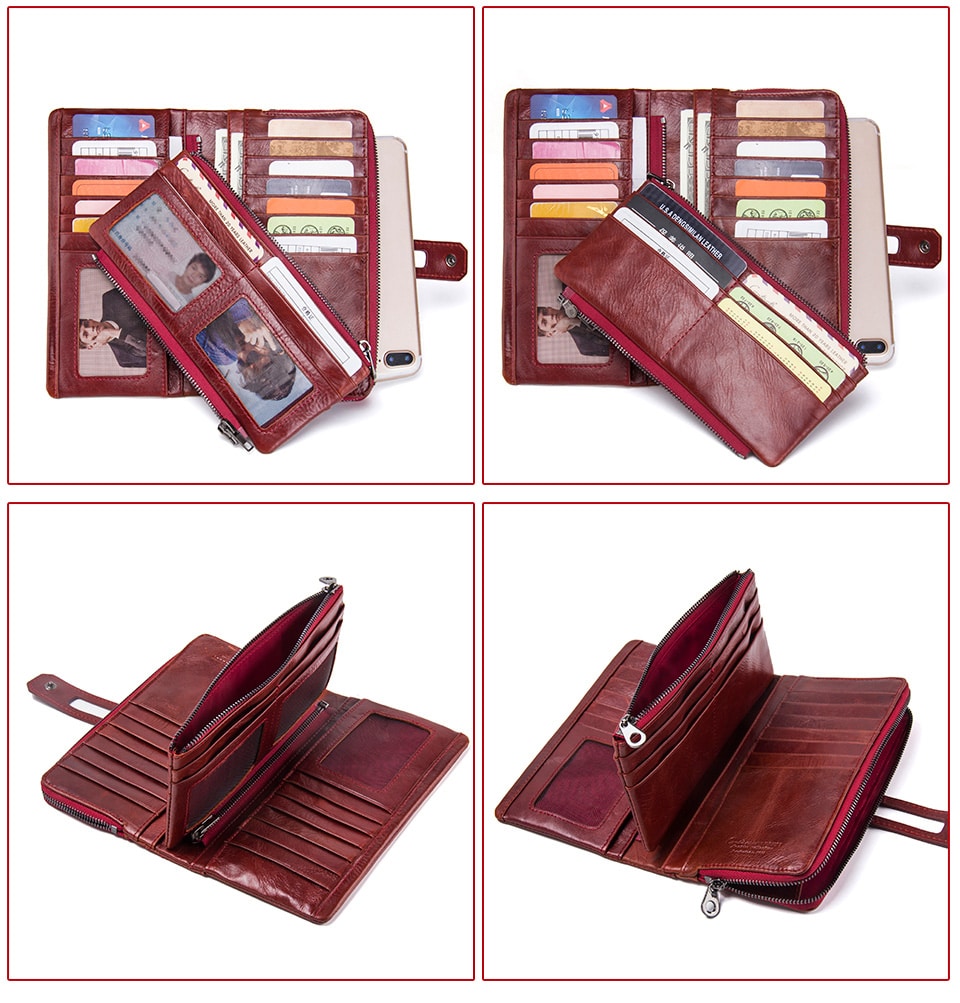 Spacious Genuine Leather Wallet for Women