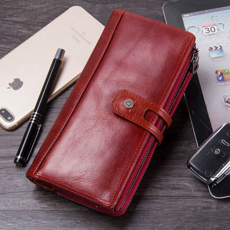 Spacious Genuine Leather Wallet for Women