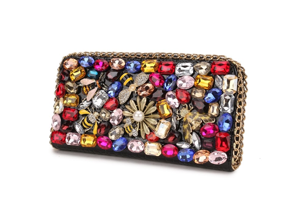 Fashion Crystal Embelished Wallet