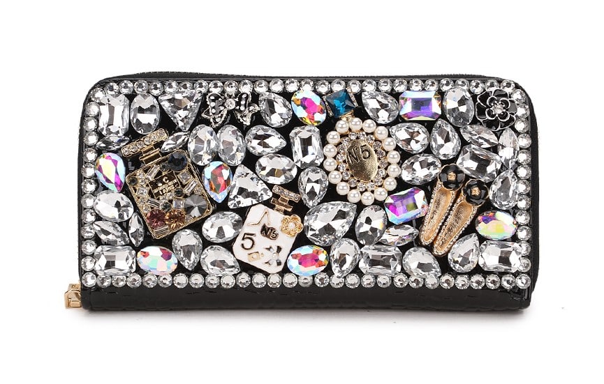 Fashion Crystal Embelished Wallet