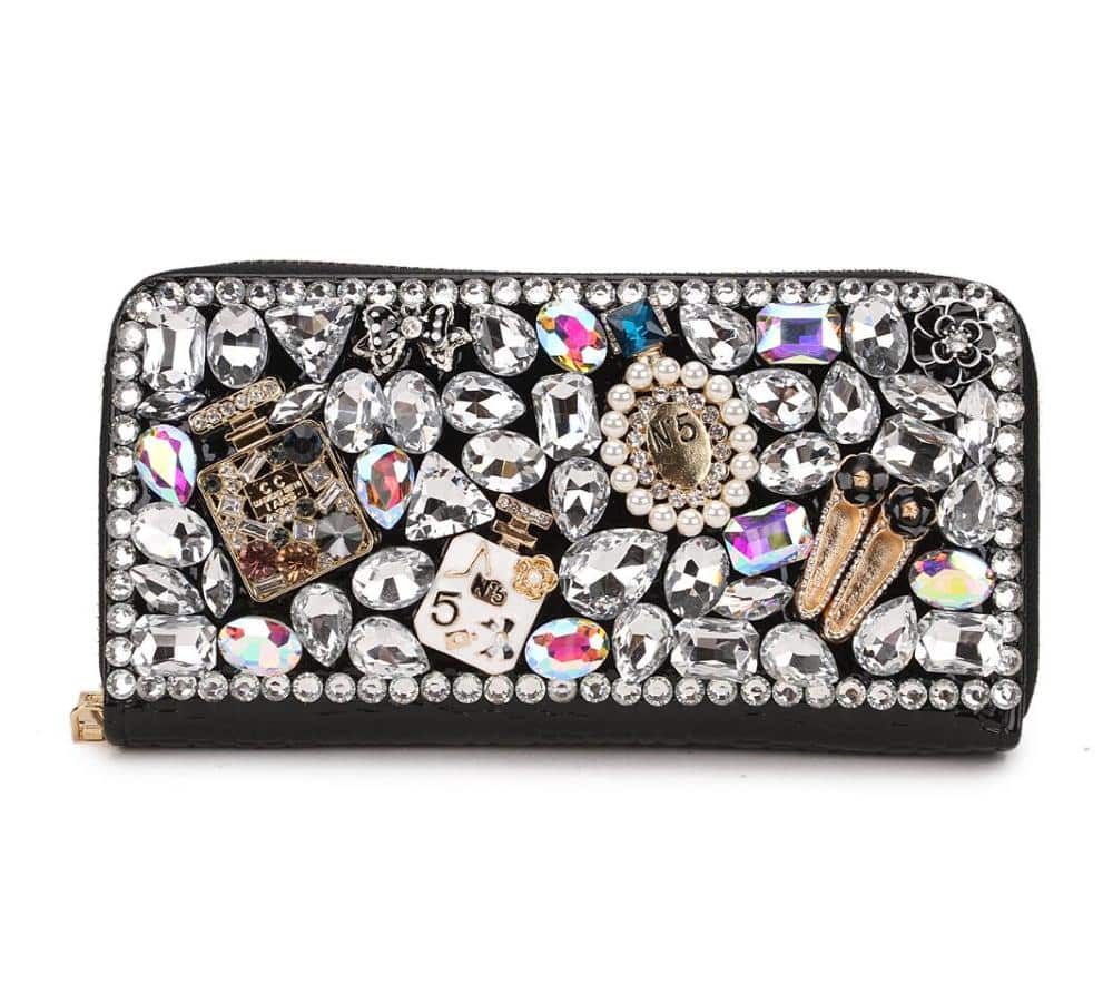 Fashion Crystal Embelished Wallet