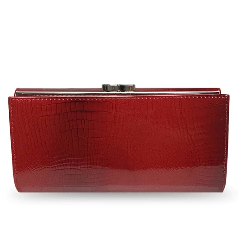 Colorful Genuine Leather Trifold Wallet for Women