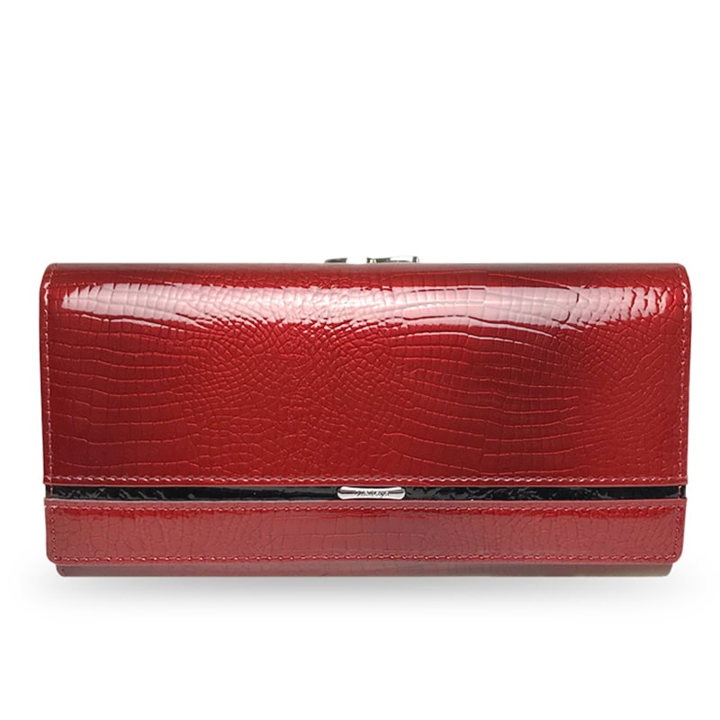 Colorful Genuine Leather Trifold Wallet for Women