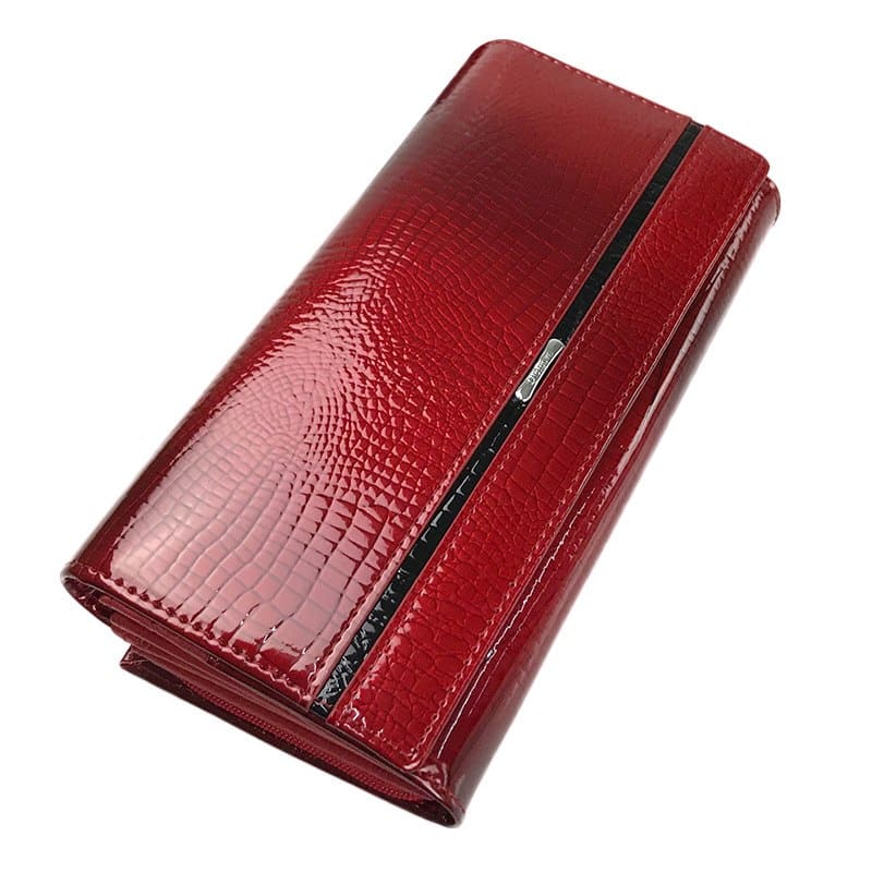 Colorful Genuine Leather Trifold Wallet for Women