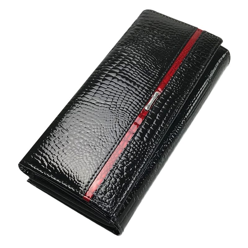 Colorful Genuine Leather Trifold Wallet for Women