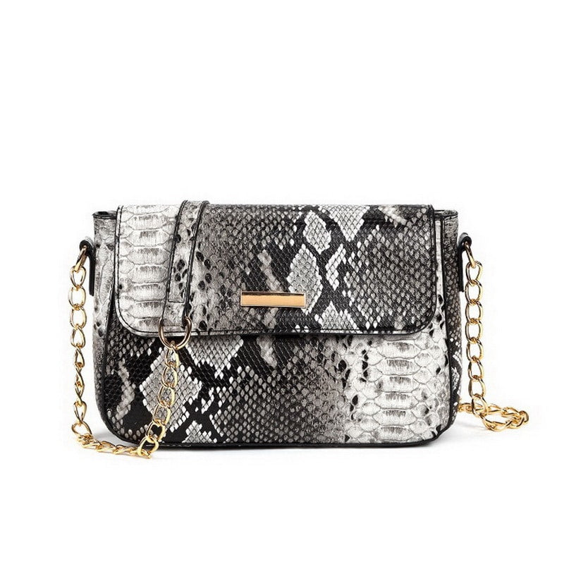 Serpentine Printed Shoulder Bag