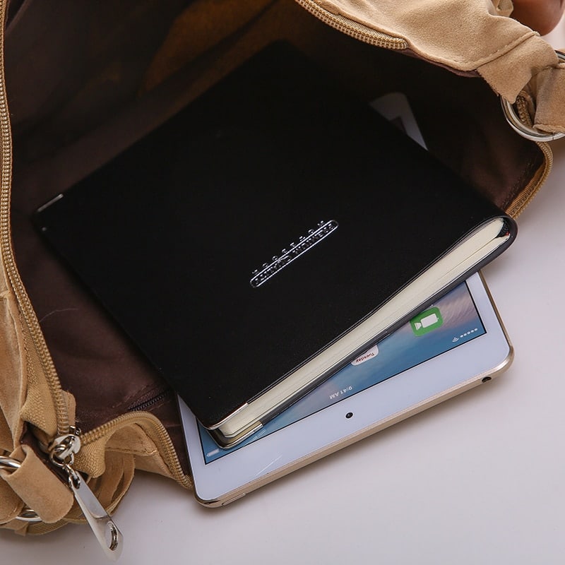 Bohemian Crossbody Bag with Decorative Tassels