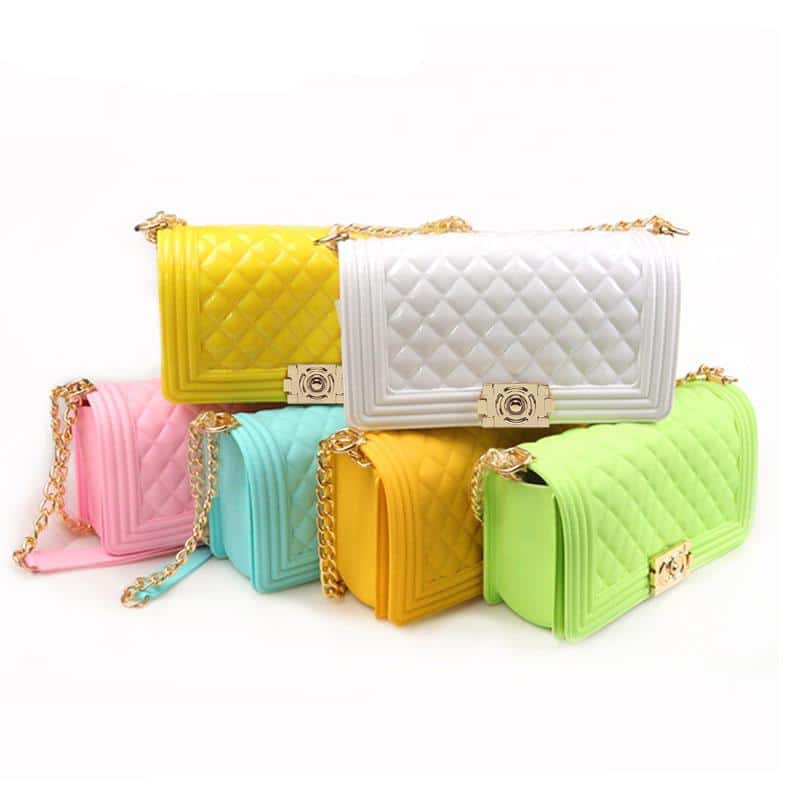 Plaid Chain Crossbody Bag for Women