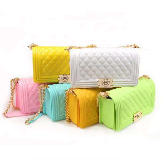 Plaid Chain Crossbody Bag for Women
