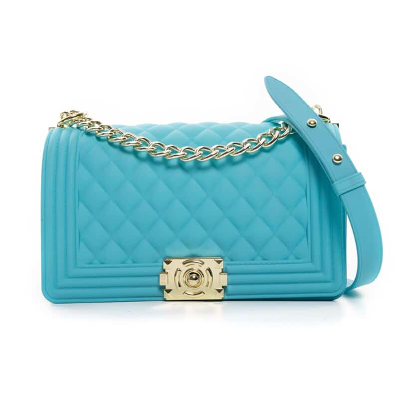 Plaid Chain Crossbody Bag for Women