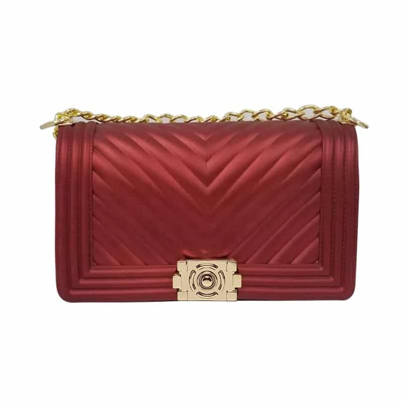 Plaid Chain Crossbody Bag for Women