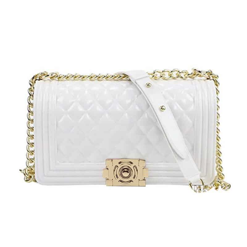 Plaid Chain Crossbody Bag for Women