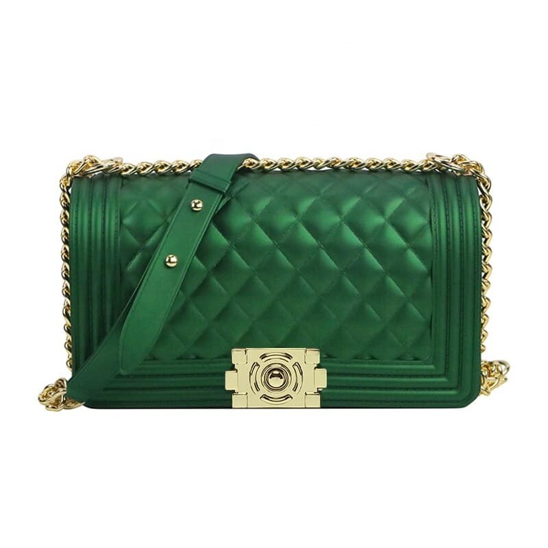 Plaid Chain Crossbody Bag for Women