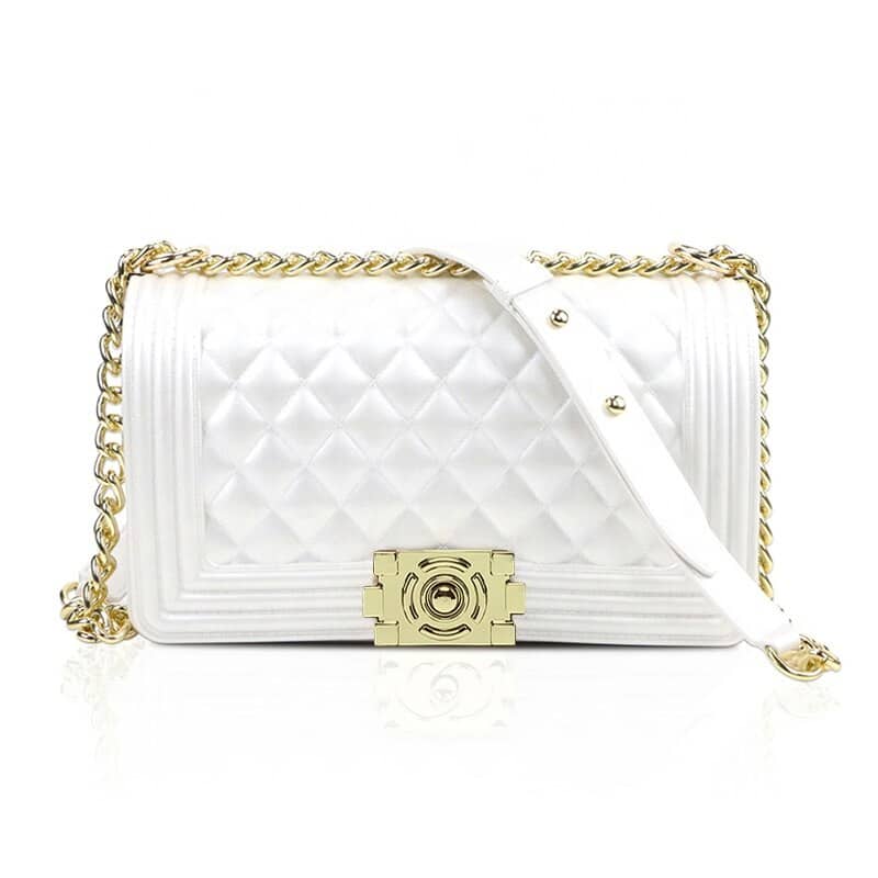 Plaid Chain Crossbody Bag for Women