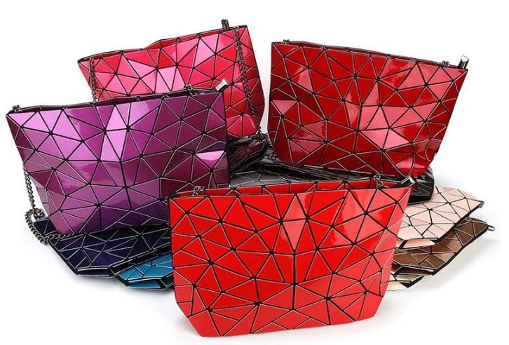 Geometric Patterned Crossbody Bag