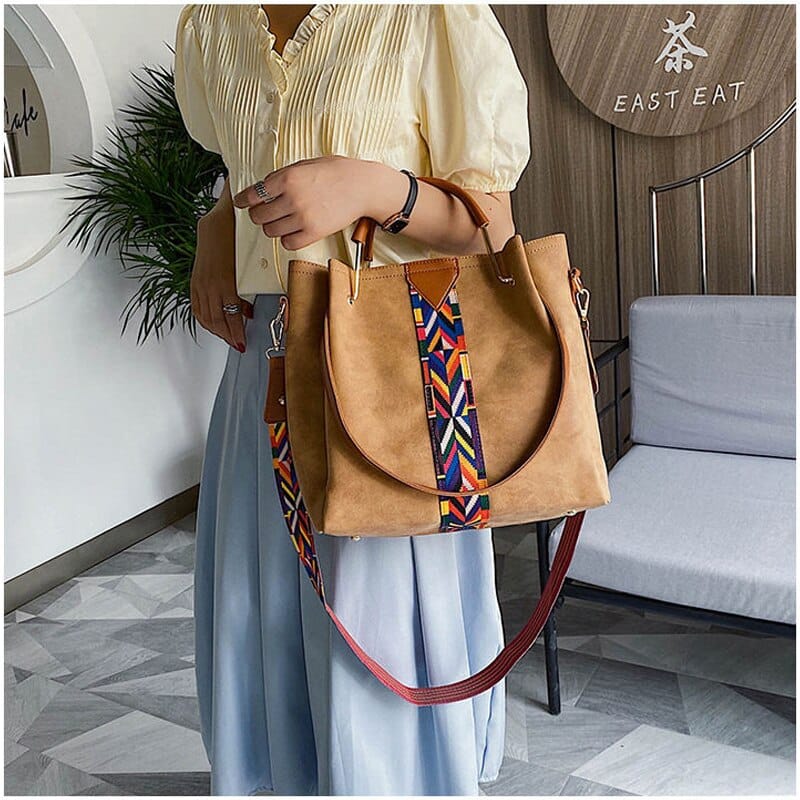 Ethnic Patterned Shoulder Bag