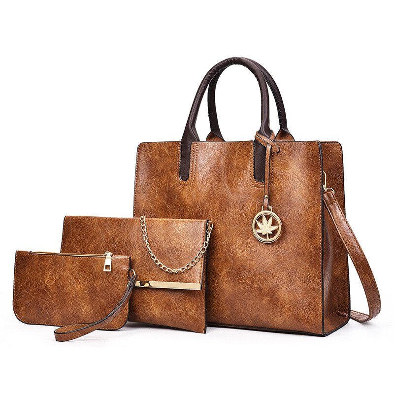 PU Leather Bag Set 3 pcs Set