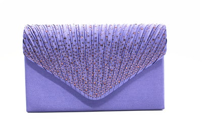 Fashion Satin Evening Bags for Women - Luxury Diamond and Chain Embellished Bag