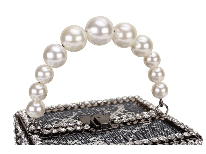 Beaded Box Shoulder Bag