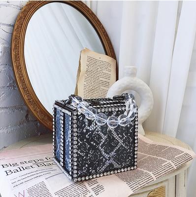 Beaded Box Shoulder Bag